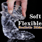 Special-shaped anal plug dildo crystal double dragon